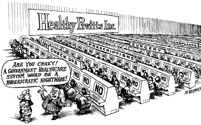 Health Profits Cartoon